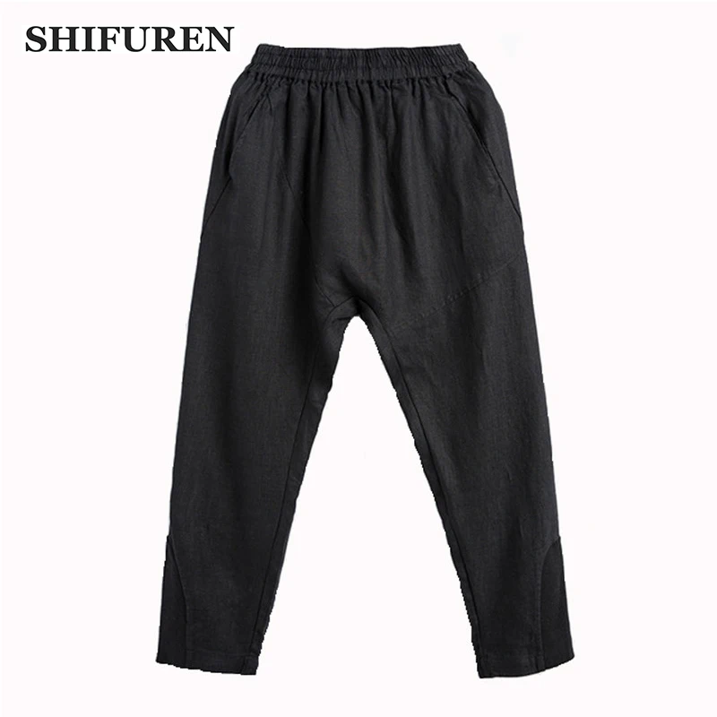 Брюки SHIFUREN мужские с эластичным поясом, дышащие повседневные Прямые штаны из чистого льна, полной длины, свободные летние
Брюки SHIFUREN мужские с эластичным поясом, дышащие повседневные Прямые штаны из чистого льна, полной длины, свободные летние