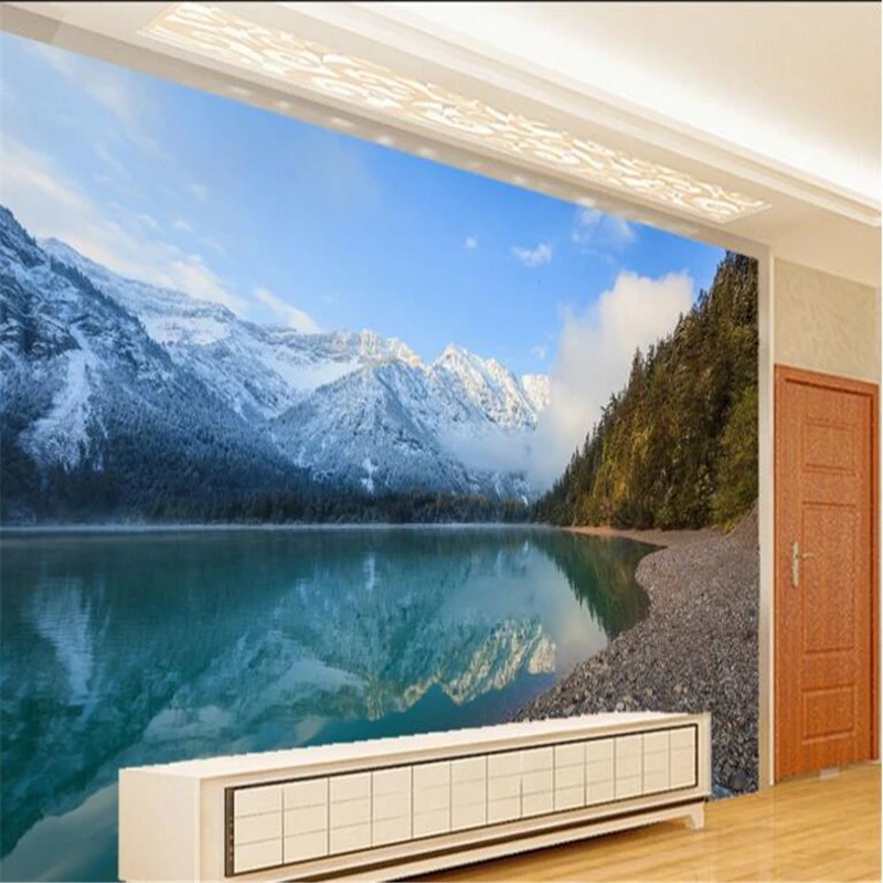 beibehang Large Custom Wallpapers Snowy Mountains Peaceful Lake Wonderland Scenery Bedroom Backdrop papel de parede para sala
beibehang Large Custom Wallpapers Snowy Mountains Peaceful Lake Wonderland Scenery Bedroom Backdrop papel de parede para sala