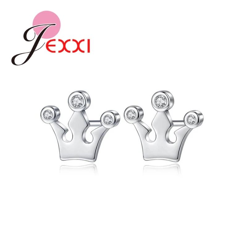 Cute Crown Silver Stud Earrings Female Brincos Pave Circle Cubic Zirconia Crystal Earing Jewellery Korean Fashion
Cute Crown Silver Stud Earrings Female Brincos Pave Circle Cubic Zirconia Crystal Earing Jewellery Korean Fashion