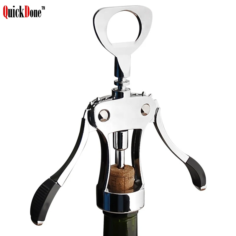 QuickDone Stainless Steel Red Wine Bottle Opener Professional Handle Pressure Corkscrew Red Wine Opener Kitchen Bar Tool AKC5267
QuickDone Stainless Steel Red Wine Bottle Opener Professional Handle Pressure Corkscrew Red Wine Opener Kitchen Bar Tool AKC5267