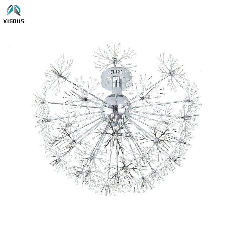 Post Modern Crystal Dandelion G4 Led Ceiling Lamp Bedroom Chrome Steel Lustre Ceiling Light Indoor Lighting Lamparas for Foyer
Post Modern Crystal Dandelion G4 Led Ceiling Lamp Bedroom Chrome Steel Lustre Ceiling Light Indoor Lighting Lamparas for Foyer