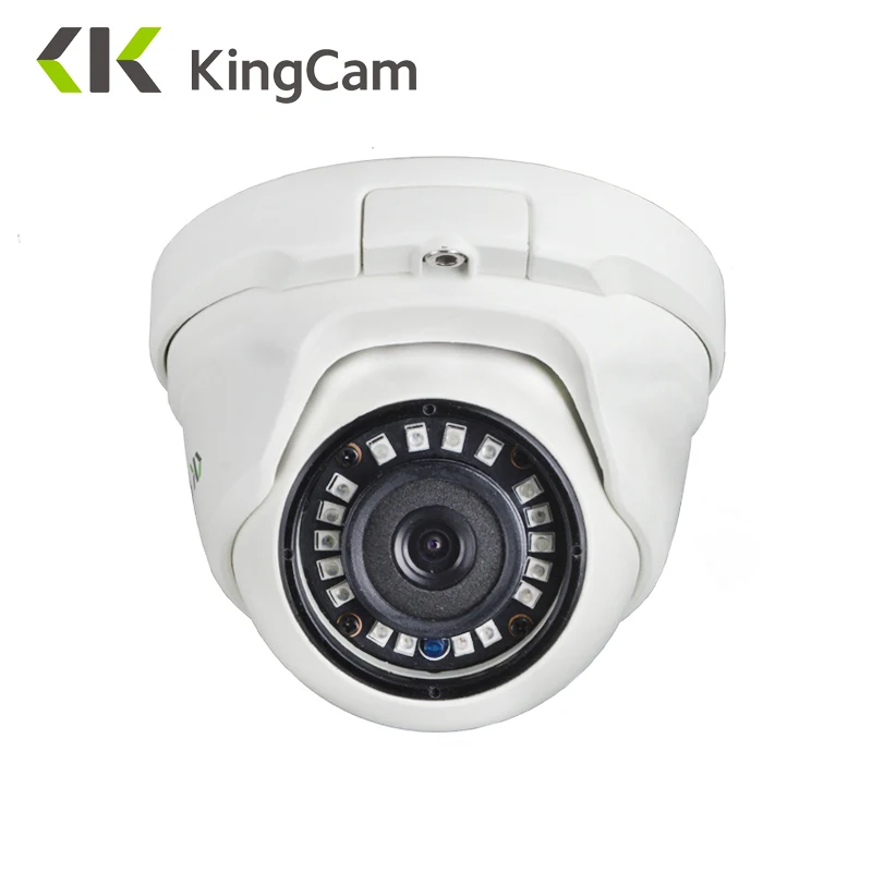 Камера видеонаблюдения KingCam металлическая купольная ip камера с широкоугольным