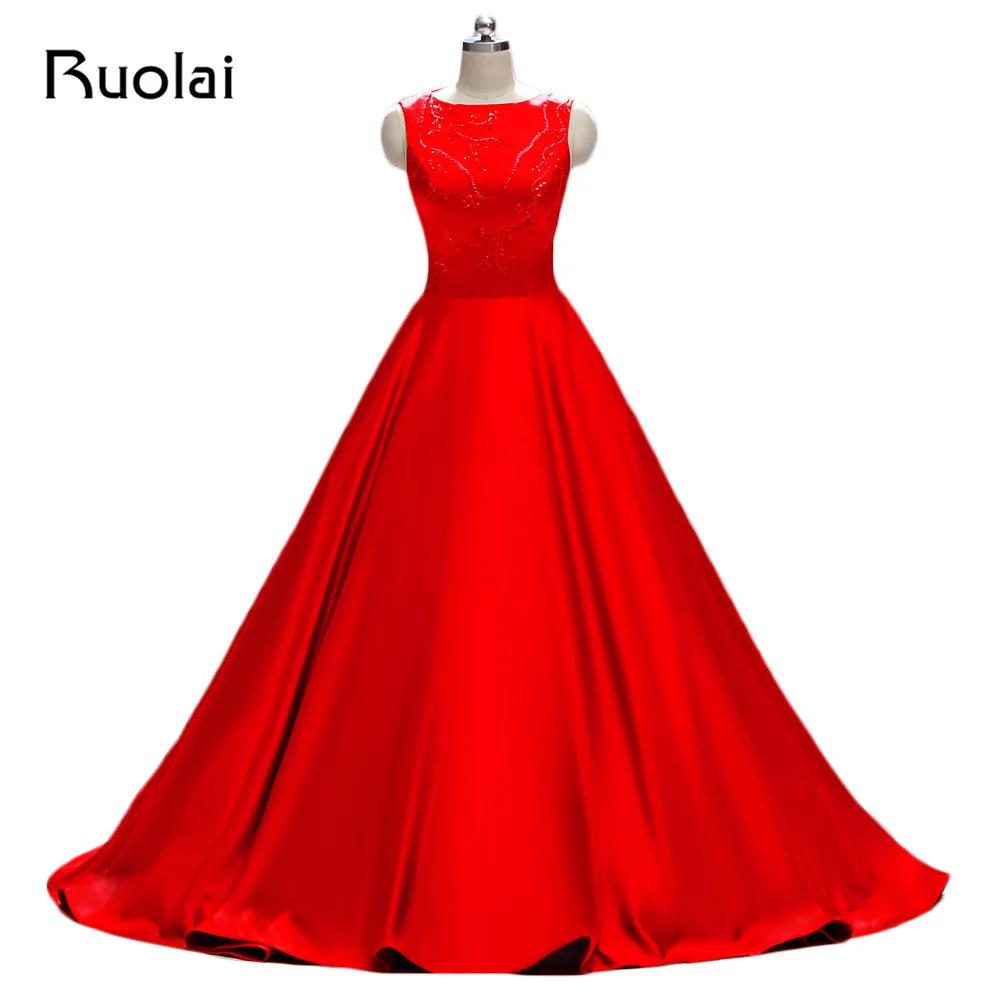 Real Photo High Quality Red Prom Dresses Long Satin Beading Sequined Evening Dresses 2019 Robe de Soiree Vestido de Festa PD14
Real Photo High Quality Red Prom Dresses Long Satin Beading Sequined Evening Dresses 2019 Robe de Soiree Vestido de Festa PD14