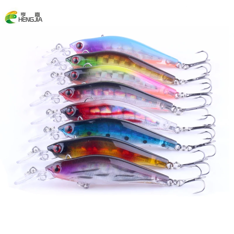 1Pcs 8cm 6.3g Wobblers Fishing Tackle 3D Eyes Minnow Fishing Lure Swim Crank Bait 8# hook fishing tackle HENGJIA Carp Crankbait
1Pcs 8cm 6.3g Wobblers Fishing Tackle 3D Eyes Minnow Fishing Lure Swim Crank Bait 8# hook fishing tackle HENGJIA Carp Crankbait