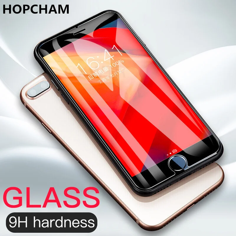 Защитное стекло закаленное 9H для iphone XR XS X 8 4s 5c SE 6 6s plus 7 plus|Защитные стёкла и плёнки