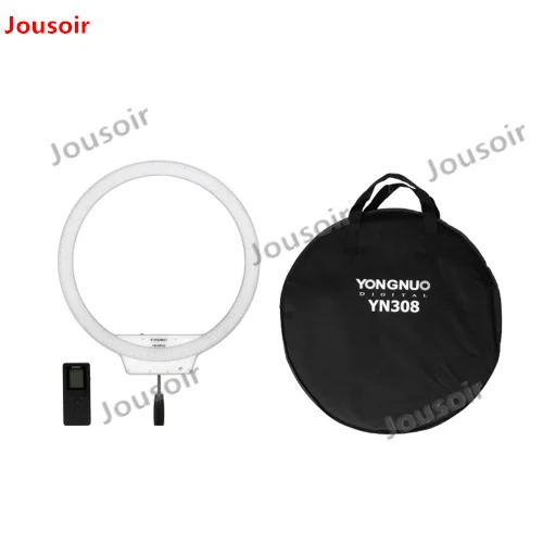 YongNuo YN308 селфи кольцо свет 3200K ~ 5500K двухцветная Температура LED видео беспроводной