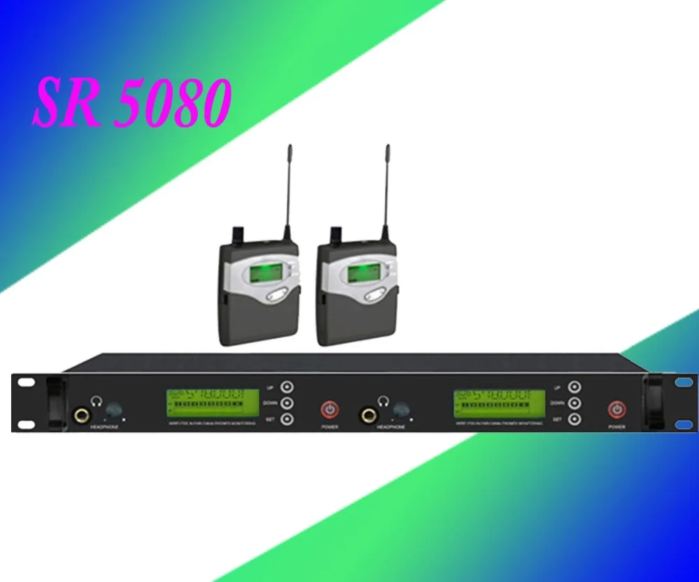 In Ear Monitor Wireless System, Twin transmitter Monitoring Professional for Stage Performance SR5080 IEM
In Ear Monitor Wireless System, Twin transmitter Monitoring Professional for Stage Performance SR5080 IEM