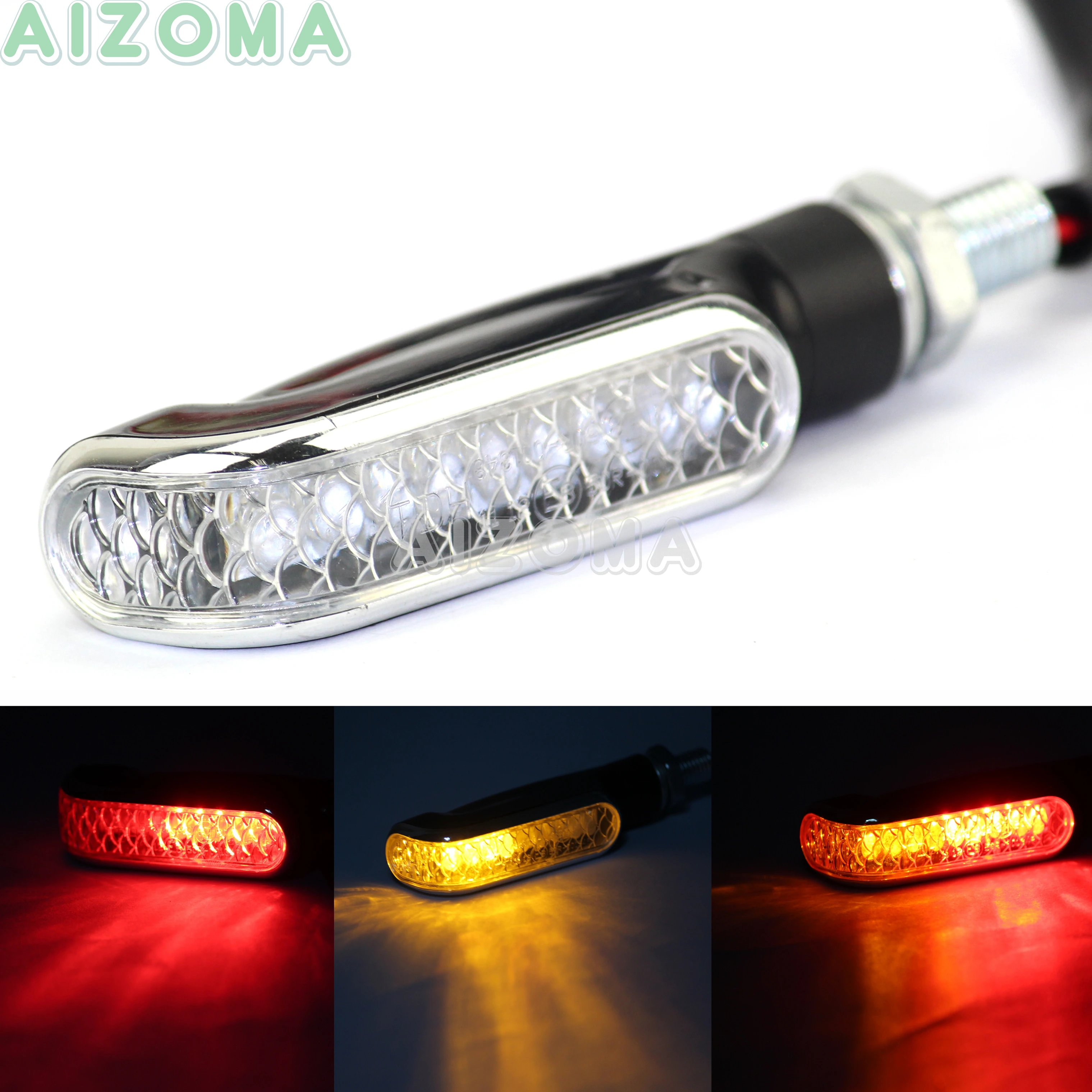 Motorcycle 12v LED Turn SignaL Lights Red & Amber Flasher Lamp Universal 10mm Holes Motorbike Faster On/Off Blinker Indicators
Motorcycle 12v LED Turn SignaL Lights Red & Amber Flasher Lamp Universal 10mm Holes Motorbike Faster On/Off Blinker Indicators