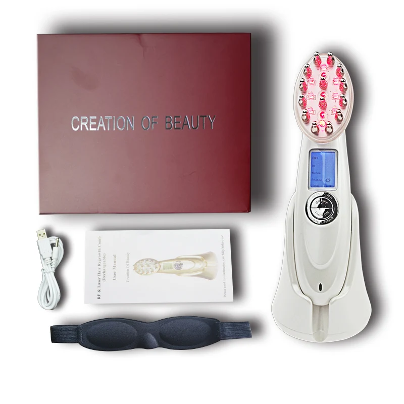 Stock! Anti Hair Loss Comb RF EMS Nurse LED Photon Laser Stimulate Hair Regrowth Brush Head Scalp Repair Hair Massager
Stock! Anti Hair Loss Comb RF EMS Nurse LED Photon Laser Stimulate Hair Regrowth Brush Head Scalp Repair Hair Massager