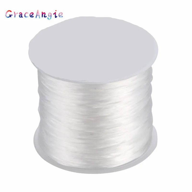 GraceAngie 0.5mm 50m/bag Fashion Elastic Rope White Transparent For DIY Jewelry Making Necklace Bracelet Material Supply
GraceAngie 0.5mm 50m/bag Fashion Elastic Rope White Transparent For DIY Jewelry Making Necklace Bracelet Material Supply
