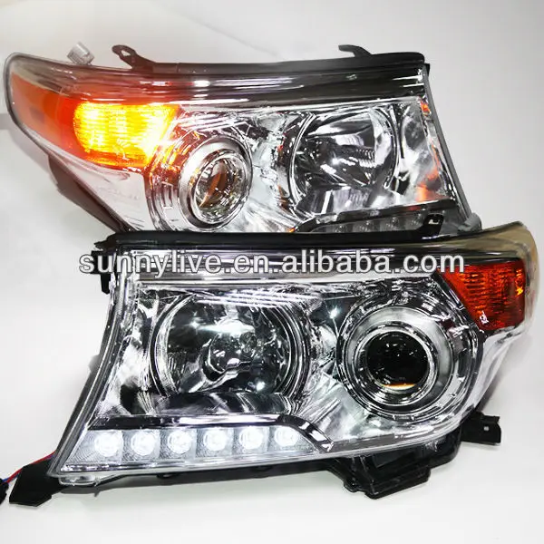 2008 2013 год для Land Cruiser LC200 FJ200 светодиодный налобный фонарь Chrome корпус oem|lamp housing|led