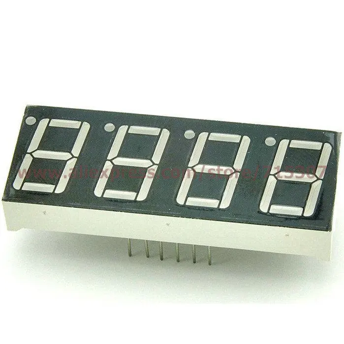 PHISCALE 5 шт 0 5/0 56 дюйма Высокая яркость красный цифровой светодиодный 4bit общий