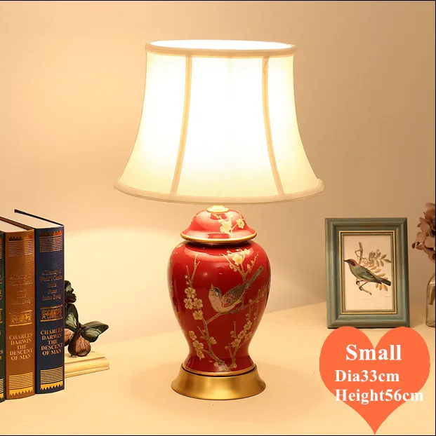 European elegant red ceramic art small Table Lamps Touch Switch fabric copper base E27 LED lamp for bedside&foyer&tea room MF081
European elegant red ceramic art small Table Lamps Touch Switch fabric copper base E27 LED lamp for bedside&foyer&tea room MF081