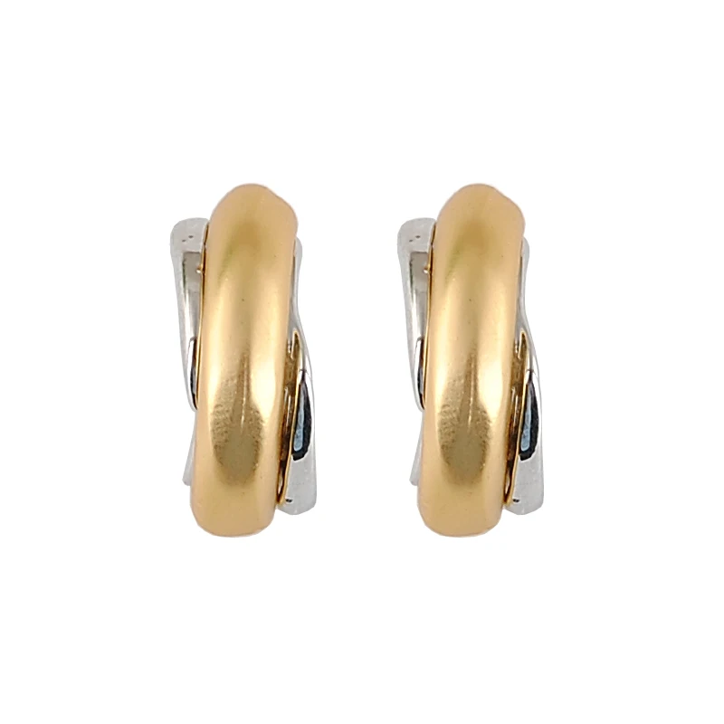 Newest Fashion Jewelry Rose Gold & Silver Plated Small Stud Earrings for Woman Double Colors Earrings
Newest Fashion Jewelry Rose Gold & Silver Plated Small Stud Earrings for Woman Double Colors Earrings
