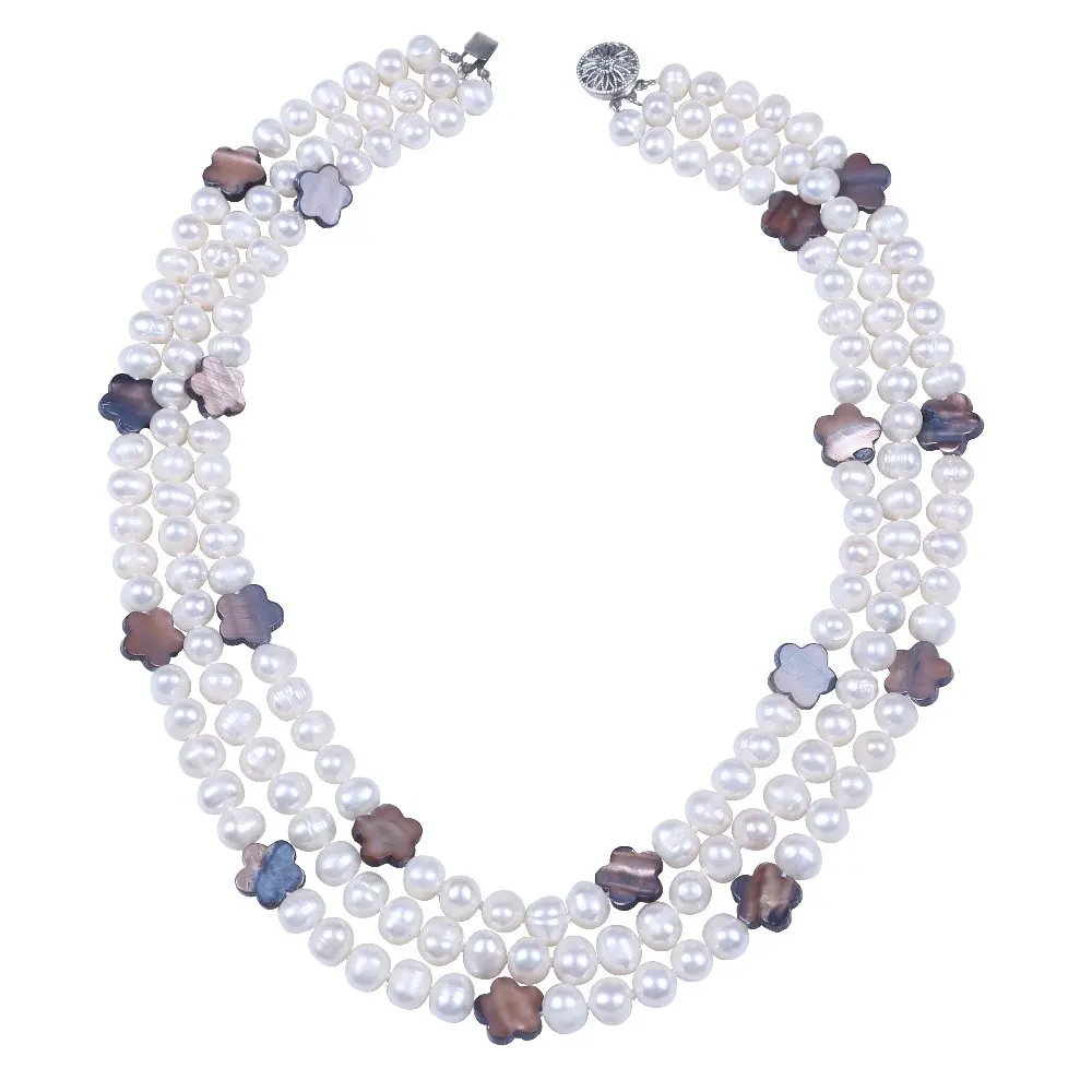 Cute White Pearl Flower Shell Jewellery Women Choker Necklace Three Layers For Christmas Gifts
Cute White Pearl Flower Shell Jewellery Women Choker Necklace Three Layers For Christmas Gifts