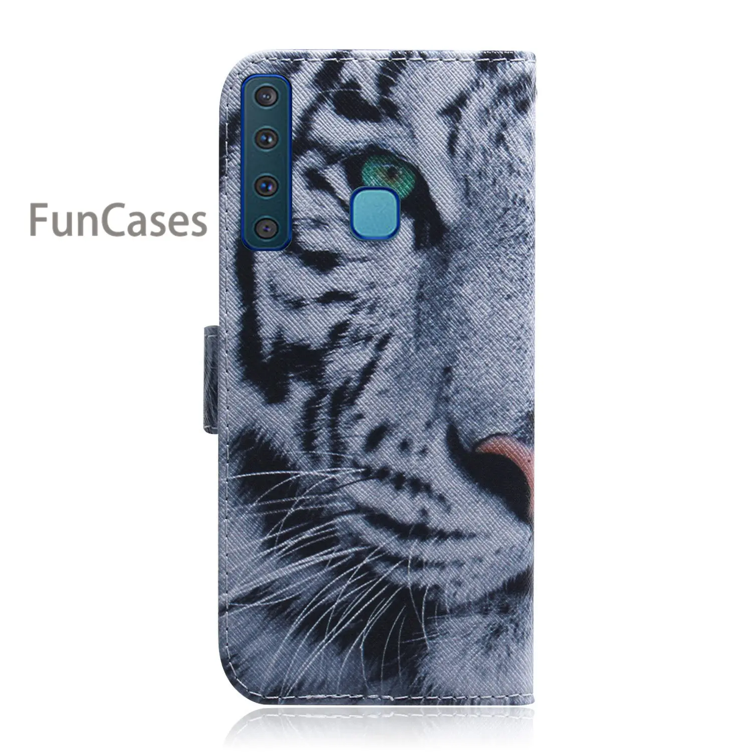 Наклейки на зеркало в виде собак Чехлы для Броня samsung A9 2018 PU кожаный флип бумажник