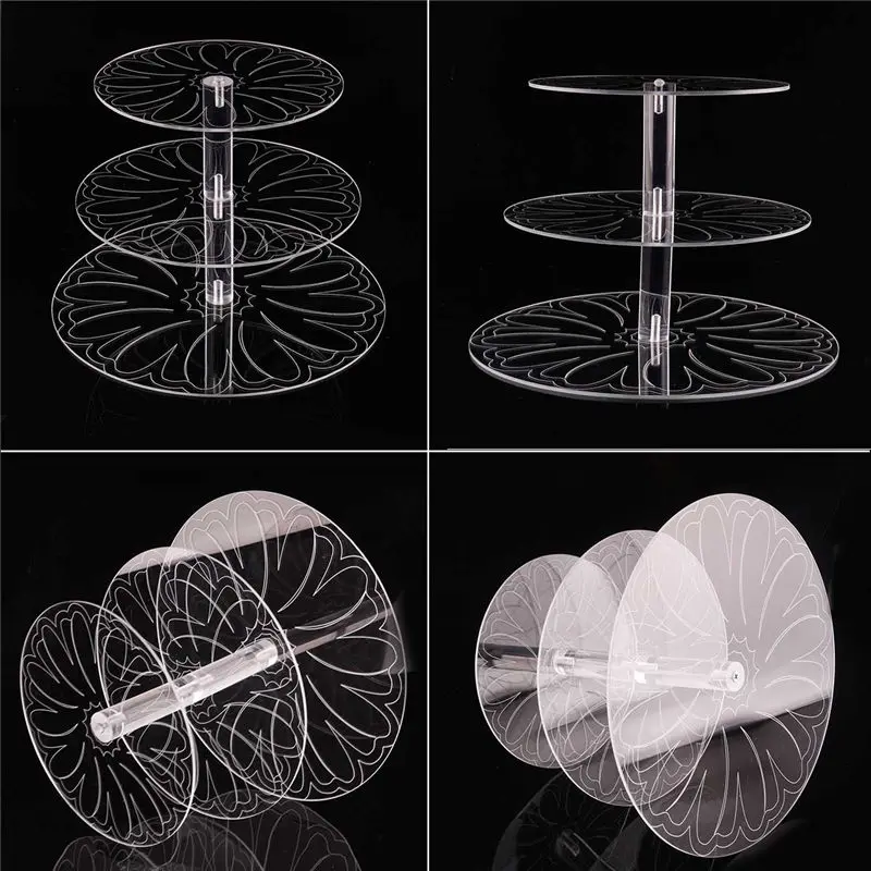 Round Acrylic 3/4 Tier Cupcake Cake Stand Cake Holder Assemble and Disassemble Home Birthday Tools Wedding Party Stands
Round Acrylic 3/4 Tier Cupcake Cake Stand Cake Holder Assemble and Disassemble Home Birthday Tools Wedding Party Stands