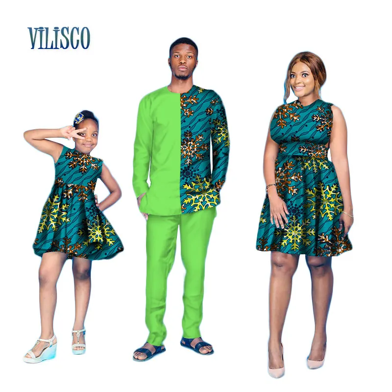 Sweet Family Clothes Men Top and Pants Sets and Women Dress African Wax Print Dress Daughter Dress African Style Clothing WYQ92
Sweet Family Clothes Men Top and Pants Sets and Women Dress African Wax Print Dress Daughter Dress African Style Clothing WYQ92