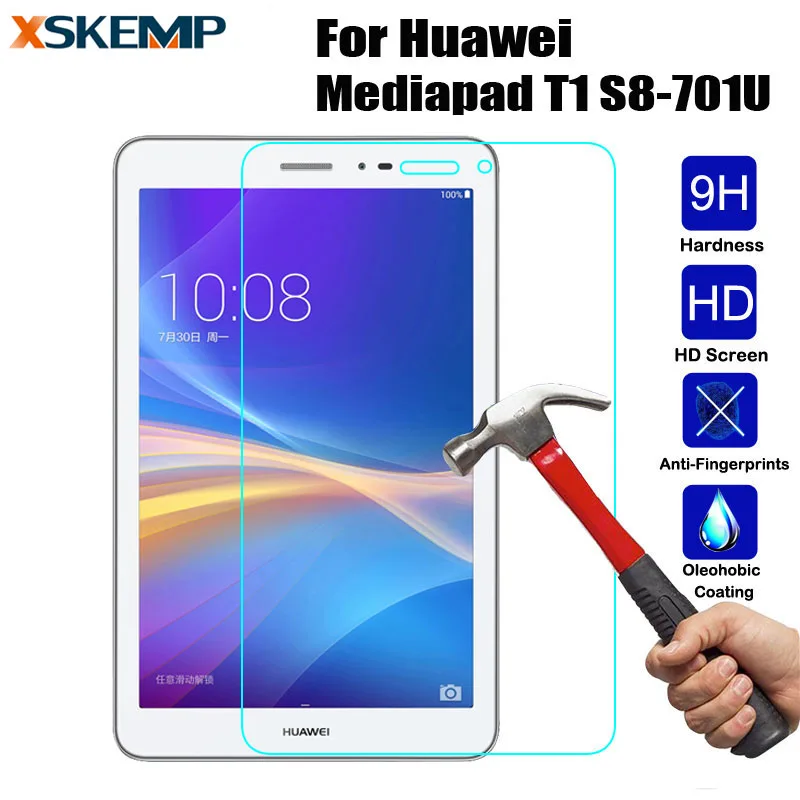 Ультра-тонкий 9 H ЖК-дисплей Настоящее закаленное Стекло для Huawei MediaPad T1 8.0 "s8-701u