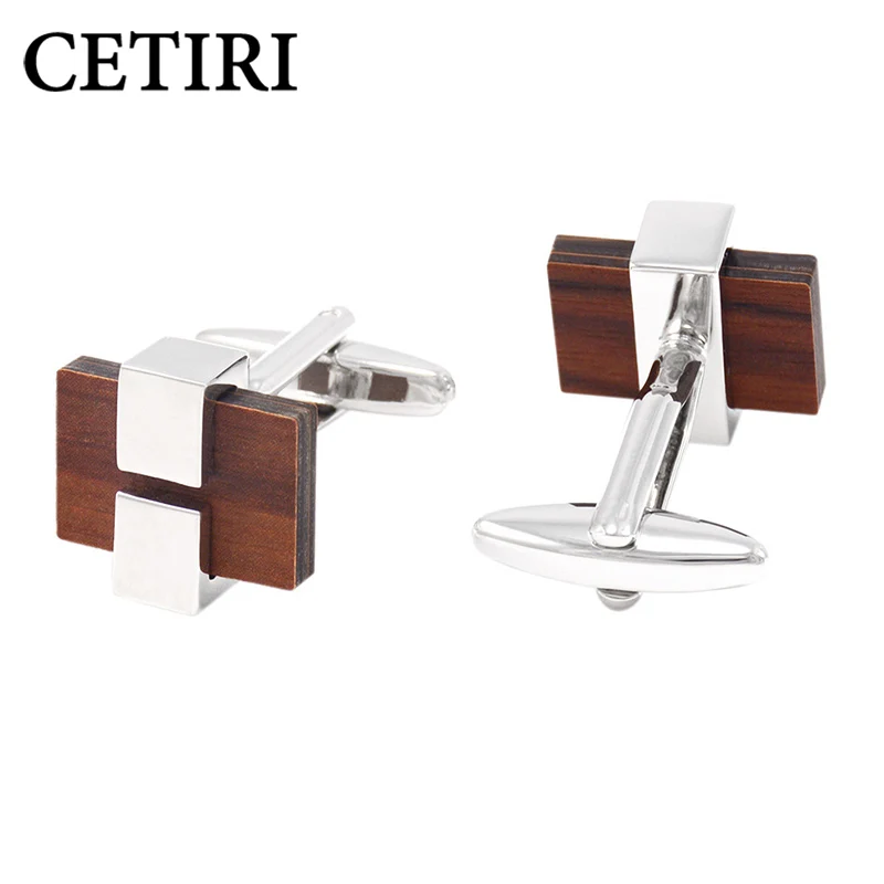 CETIRI Designer Mens Cuff Links For Shirts High Quality Vintage Square Wood Cufflinks With Gift Box Best Gift For Lover
CETIRI Designer Mens Cuff Links For Shirts High Quality Vintage Square Wood Cufflinks With Gift Box Best Gift For Lover
