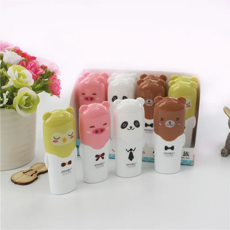 Милые kawaii коррекции жидкости животных мультфильм обучения канцелярские товары