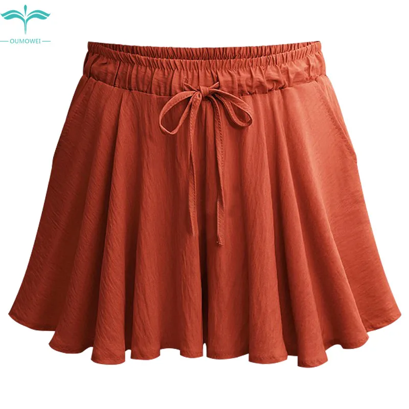 OUMOWEI Women's Shorts Summer New Casual Sports Shorts Loose High Waist Wide Leg Short Solid Color Chiffon Shorts M-6XL Size
OUMOWEI Women's Shorts Summer New Casual Sports Shorts Loose High Waist Wide Leg Short Solid Color Chiffon Shorts M-6XL Size