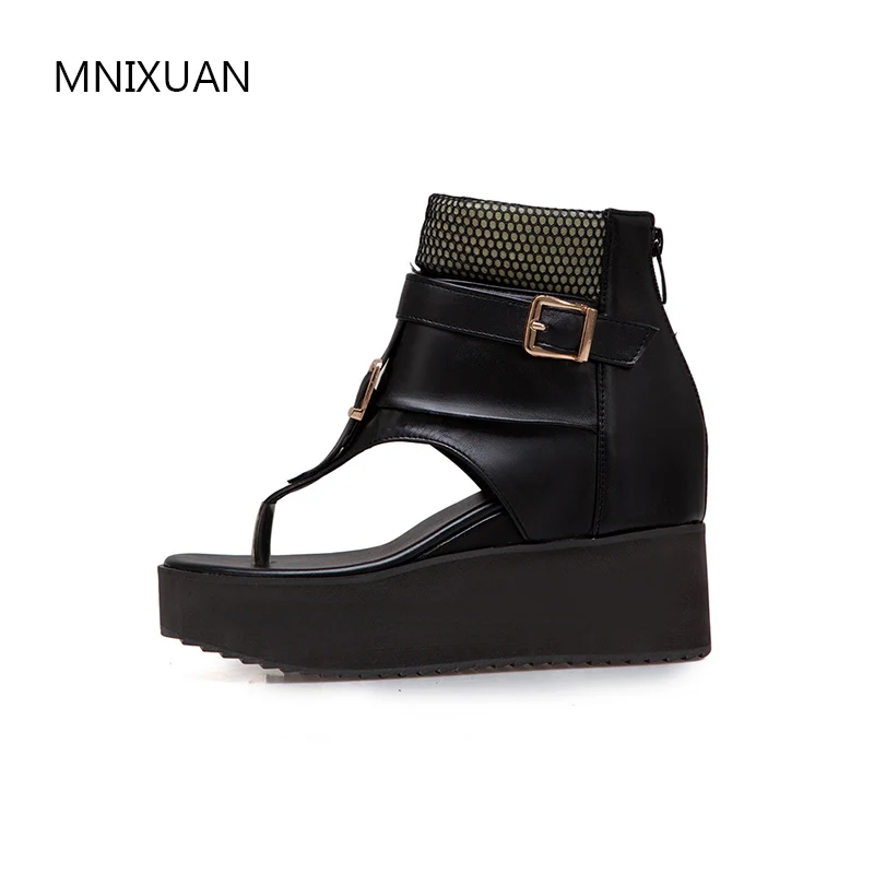 MNIXUAN Fashion women shoes sandals boots 2019 summer new retro flat platform zipper high heels gladiator sandals big size 34-43
MNIXUAN Fashion women shoes sandals boots 2019 summer new retro flat platform zipper high heels gladiator sandals big size 34-43
