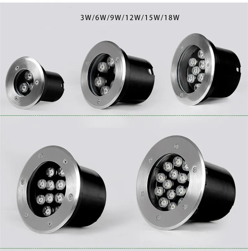 1pc 1-36W LED Underground Light IP65 Buried Ground Floor Recessed Lamp110V-240V Outdoor Flood Lamp DC12V24V Fountain RGB Light
1pc 1-36W LED Underground Light IP65 Buried Ground Floor Recessed Lamp110V-240V Outdoor Flood Lamp DC12V24V Fountain RGB Light