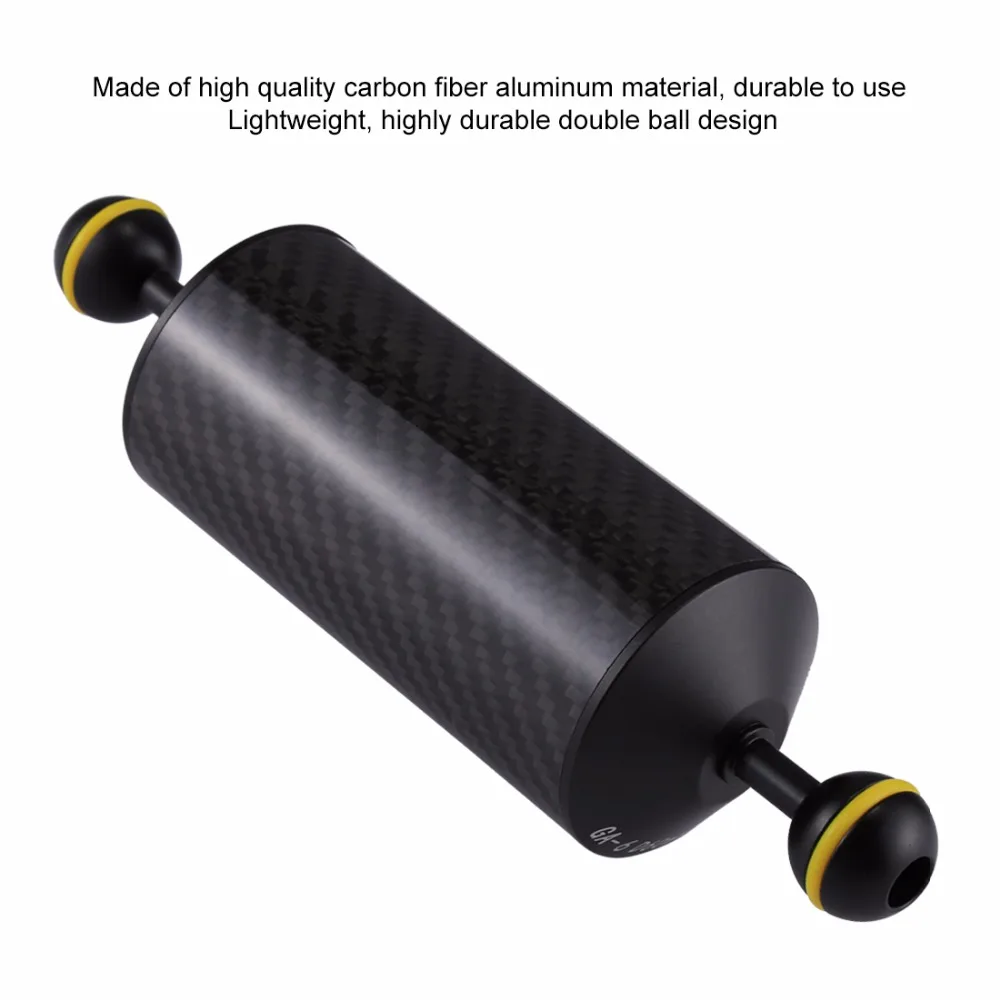 Carbon Fiber Float Buoyancy Outdoor Diving photography Double ball head buoyancy lamp arm 60mm diameter buoyancy arm diving
Carbon Fiber Float Buoyancy Outdoor Diving photography Double ball head buoyancy lamp arm 60mm diameter buoyancy arm diving