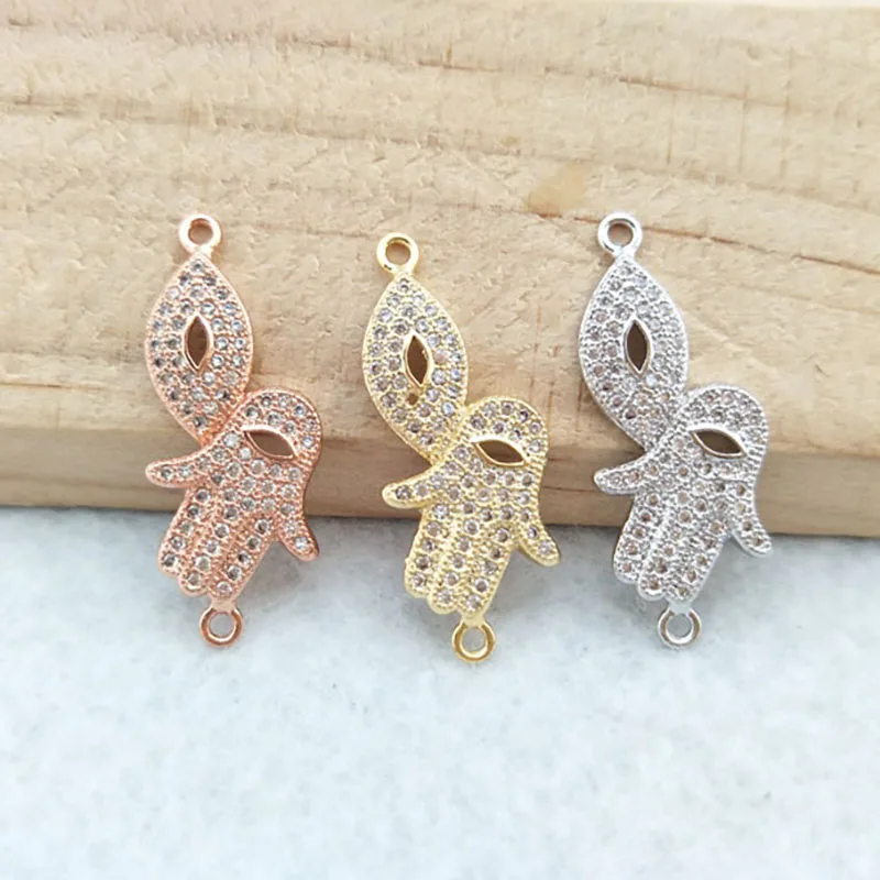 10pcs CZ zircon Micro Pave palm Connector,Double Bails Beads Charm,for DIY Bracelets Jewelry Finding CT353
10pcs CZ zircon Micro Pave palm Connector,Double Bails Beads Charm,for DIY Bracelets Jewelry Finding CT353