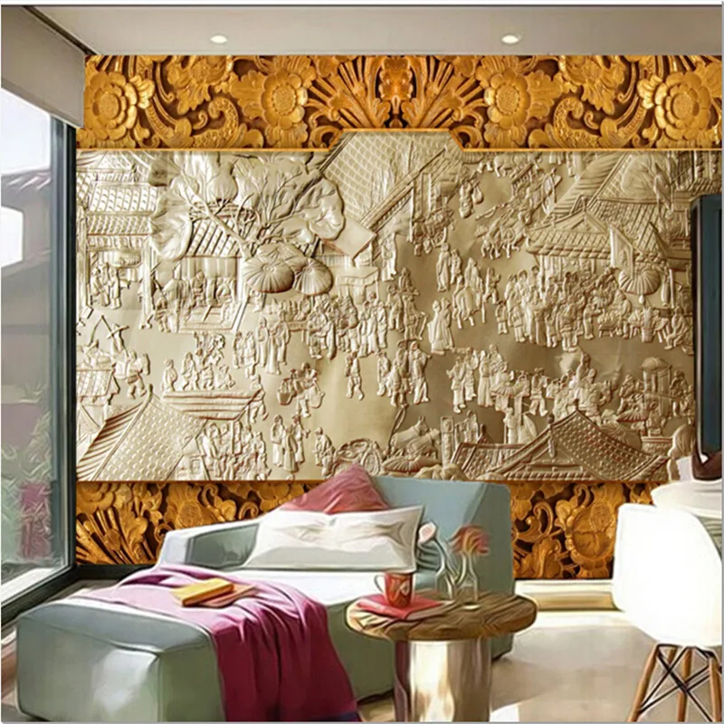 Custom 3D large mural, Chinese ancient bustling street relief mural papel de parede,living room sofa TV wall bedroom wall paper
Custom 3D large mural, Chinese ancient bustling street relief mural papel de parede,living room sofa TV wall bedroom wall paper