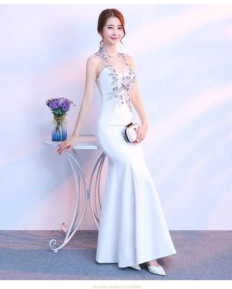 Новинка; обувь с вышивкой сетки белое платье Женский Бисер Cheongsam невесты платье с юбкой-годе для вечеринок платья пикантные тонкий Qipao длинн...
Новинка; обувь с вышивкой сетки белое платье Женский Бисер Cheongsam невесты платье с юбкой-годе для вечеринок платья пикантные тонкий Qipao длинн...