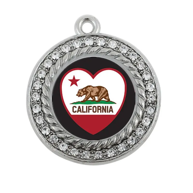 CALIFORNIA сердце флаг круг Шарм в античном стиле посеребренные ювелирные изделия
CALIFORNIA сердце флаг круг Шарм в античном стиле посеребренные ювелирные изделия