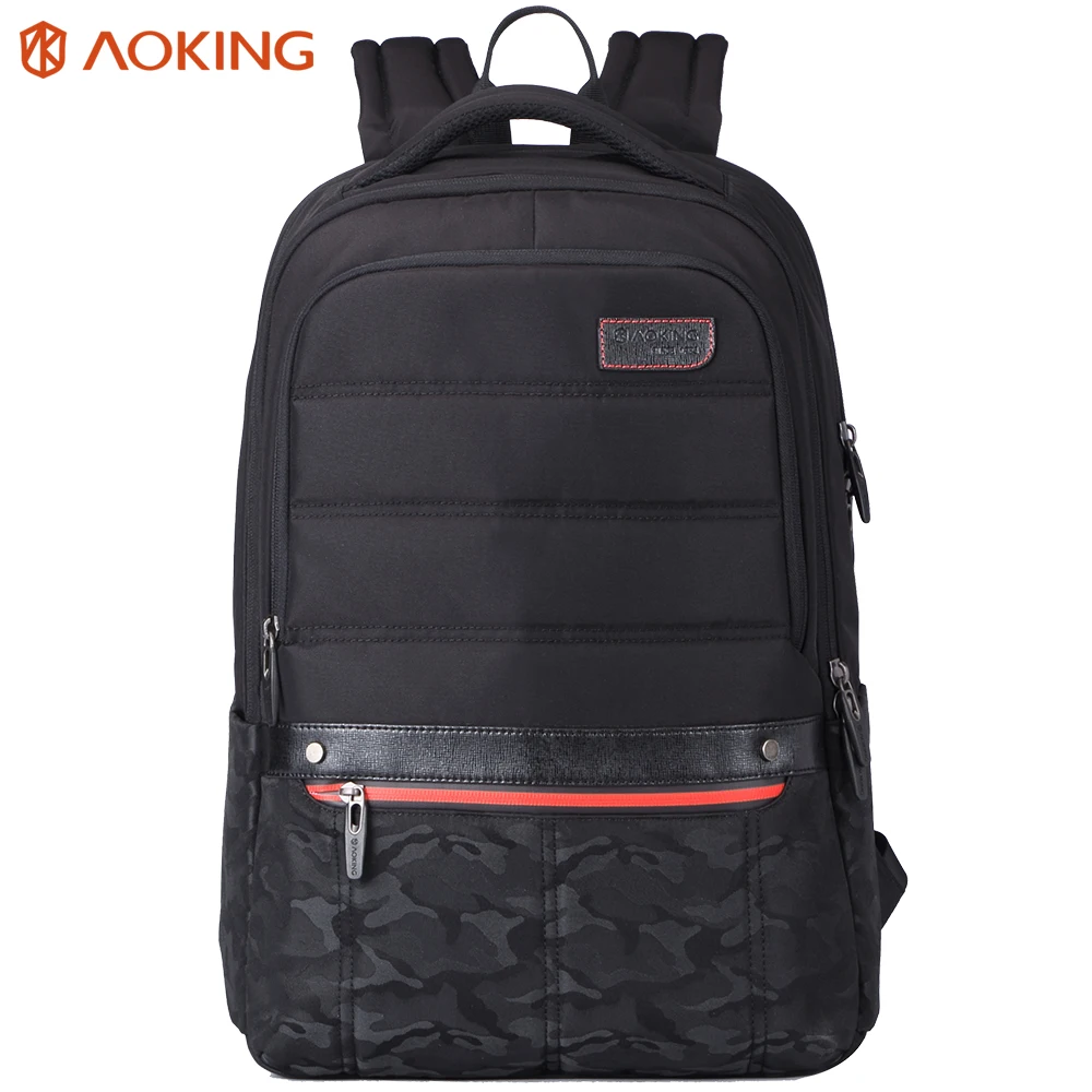 

Aoking Backpack Men Leisure Style Waterproof Zipper Backpacks For Teenagers Large Capacity Camouflage Fashion School Bags