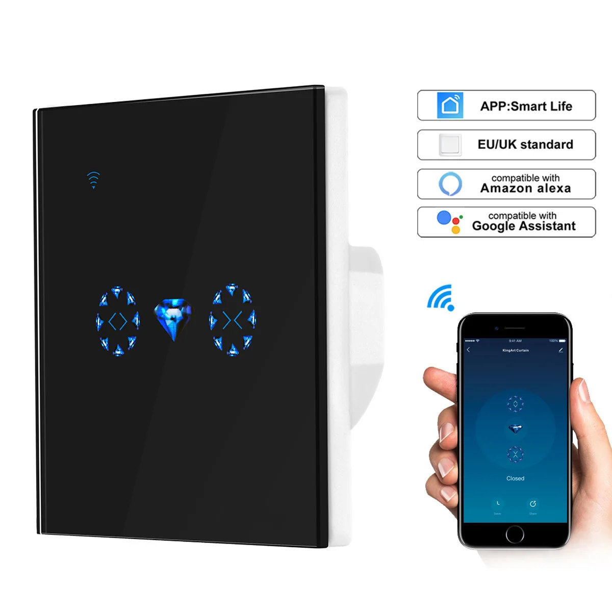 Умное приложение Tuya, wi-fi переключатель двери с двигателем затвора для штор, управление умной жизнью, работа с Amazon Alexa/Echo, Google Home
Умное приложение Tuya, wi-fi переключатель двери с двигателем затвора для штор, управление умной жизнью, работа с Amazon Alexa/Echo, Google Home