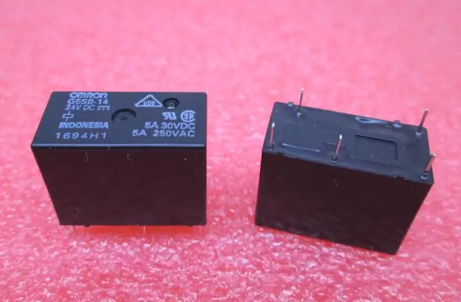 HOT NEW relay G5SB-14-24VDC G5SB-14 24VDC G5SB14 DC24V 24VDC 24V 5A 250VAC DIP5 20pcs/lot
HOT NEW relay G5SB-14-24VDC G5SB-14 24VDC G5SB14 DC24V 24VDC 24V 5A 250VAC DIP5 20pcs/lot