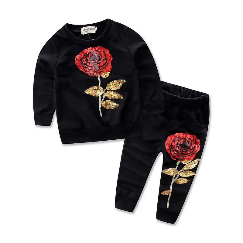 2PCS Rose Flower Girls Kids Clothes Set Tops Long Sleeve Cotton Pants Outfits Clothing Girl Casual Suit Set
2PCS Rose Flower Girls Kids Clothes Set Tops Long Sleeve Cotton Pants Outfits Clothing Girl Casual Suit Set