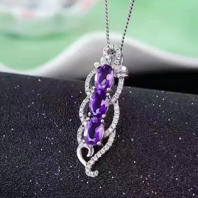 925 sterling silver Amethyst Pendants fashion gift for women jewelry necklaces pendants fine
925 sterling silver Amethyst Pendants fashion gift for women jewelry necklaces pendants fine