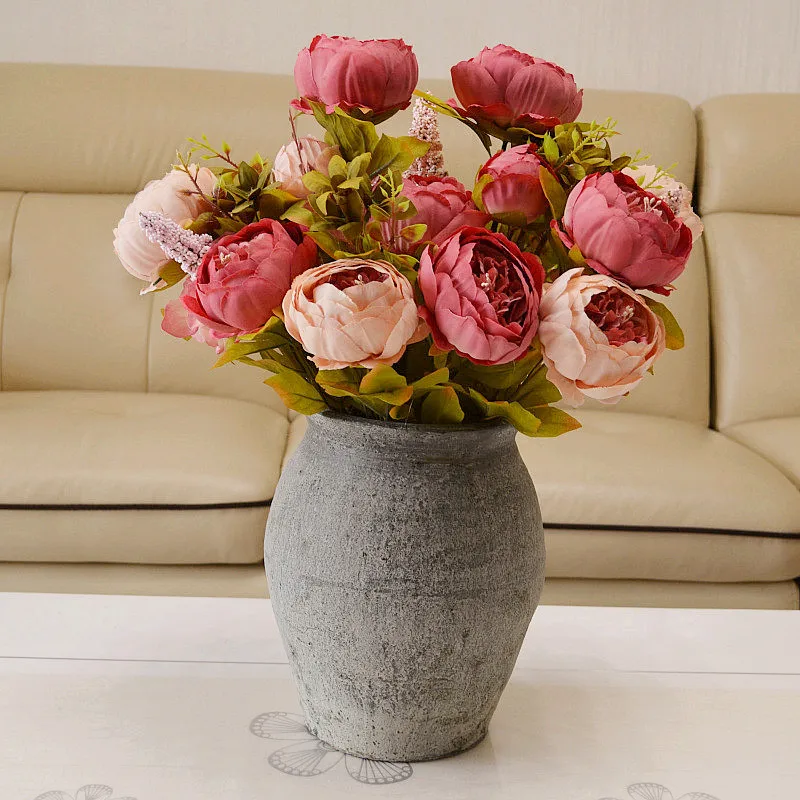 Floace 2017 New Artificial Flowers Silk flower European Fall Vivid Peony Fake Leaf Wedding Home Party Decoration
Floace 2017 New Artificial Flowers Silk flower European Fall Vivid Peony Fake Leaf Wedding Home Party Decoration