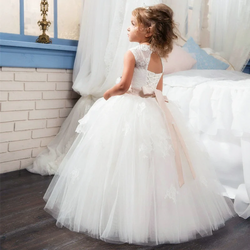 Flower Girl Dresses Kid Party Pageant Princess Formal Sleeveless Lace Appliques Communion Dresses
Flower Girl Dresses Kid Party Pageant Princess Formal Sleeveless Lace Appliques Communion Dresses