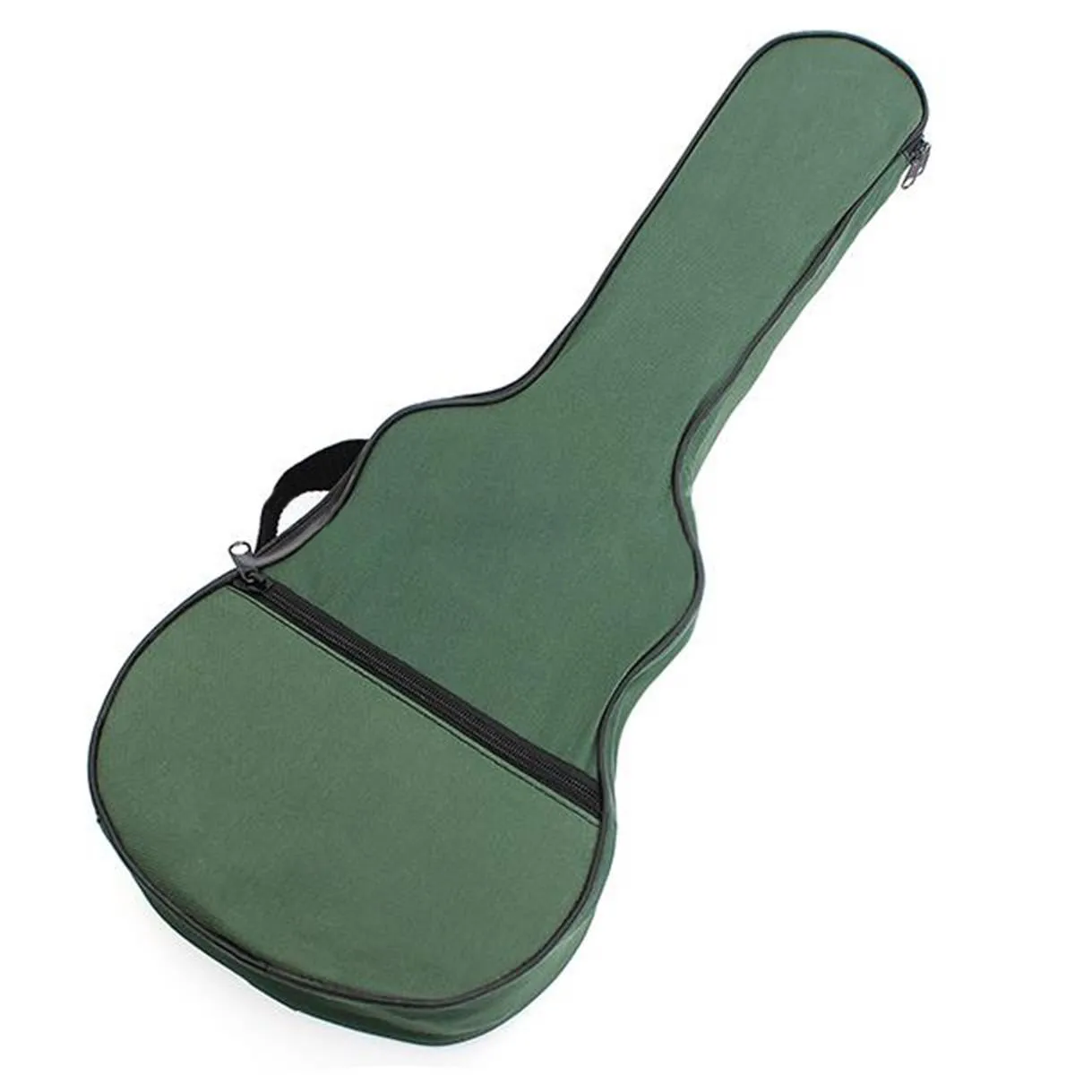 Мягкий черный и зеленый чехол для укулеле на плечо Сумка с музыкальными