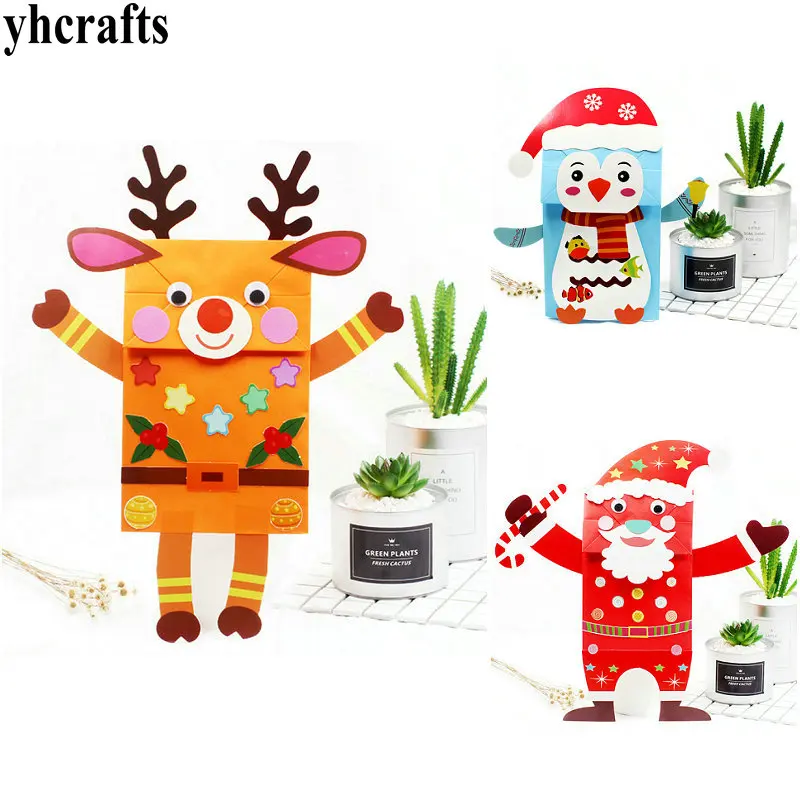 3PCS/Lot.DIY Christmas paper hand puppets craft kit Early educational toys Creative toys Kindergarten crafts Wholesale OEM
3PCS/Lot.DIY Christmas paper hand puppets craft kit Early educational toys Creative toys Kindergarten crafts Wholesale OEM