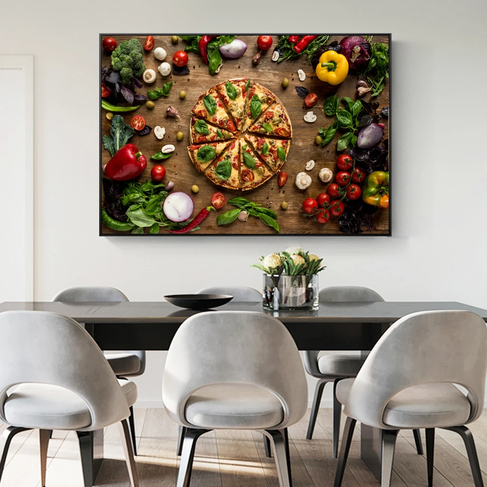 Creative Love Pizza Wall Decor Art Canvas Prints Realist Organic Vegetables Decorative Canvas Paintings For Kitchen Wall Decor
Creative Love Pizza Wall Decor Art Canvas Prints Realist Organic Vegetables Decorative Canvas Paintings For Kitchen Wall Decor