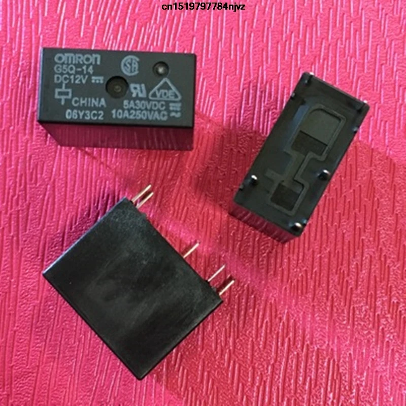 Реле G5Q-14-12V G5Q-14-12VDC 10A250VAC G5Q-14-5VDC 5V G5Q-14-24VDC 24v 5Pin 5 шт.
Реле G5Q-14-12V G5Q-14-12VDC 10A250VAC G5Q-14-5VDC 5V G5Q-14-24VDC 24v 5Pin 5 шт.
