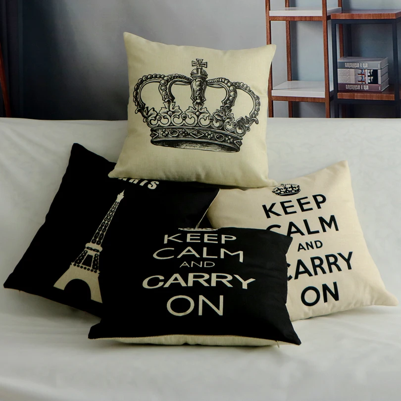 Home Flax Simple Letter Cushion Cover Living room imperial crown Pillowcase decorative Cute Letter Pillow Cover Eco-Friendly
Home Flax Simple Letter Cushion Cover Living room imperial crown Pillowcase decorative Cute Letter Pillow Cover Eco-Friendly