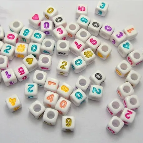 White Color Mixed Numbers Acrylic Cube Loose Beads For Loom Bracelet Jewelry Making 7x7mm 100pcs ZM-14
White Color Mixed Numbers Acrylic Cube Loose Beads For Loom Bracelet Jewelry Making 7x7mm 100pcs ZM-14