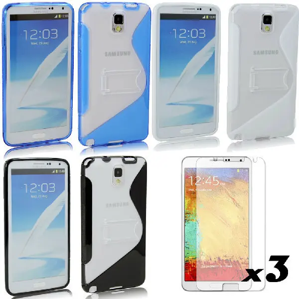 3XPC гелевый ТПУ чехол-подставка + 3 шт пленка для Samsung Galaxy Note III/3 N9000 (1 лот = 3 чехла + 3 пленки)
3XPC гелевый ТПУ чехол-подставка + 3 шт пленка для Samsung Galaxy Note III/3 N9000 (1 лот = 3 чехла + 3 пленки)