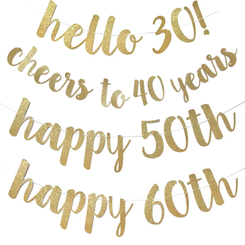 MEIDDING Hello 30 40 50 60 Adult Birthday Party Decoration Confetti Banners Happy Cheers to 30 40 50 60 Year Birthday Banners
MEIDDING Hello 30 40 50 60 Adult Birthday Party Decoration Confetti Banners Happy Cheers to 30 40 50 60 Year Birthday Banners
