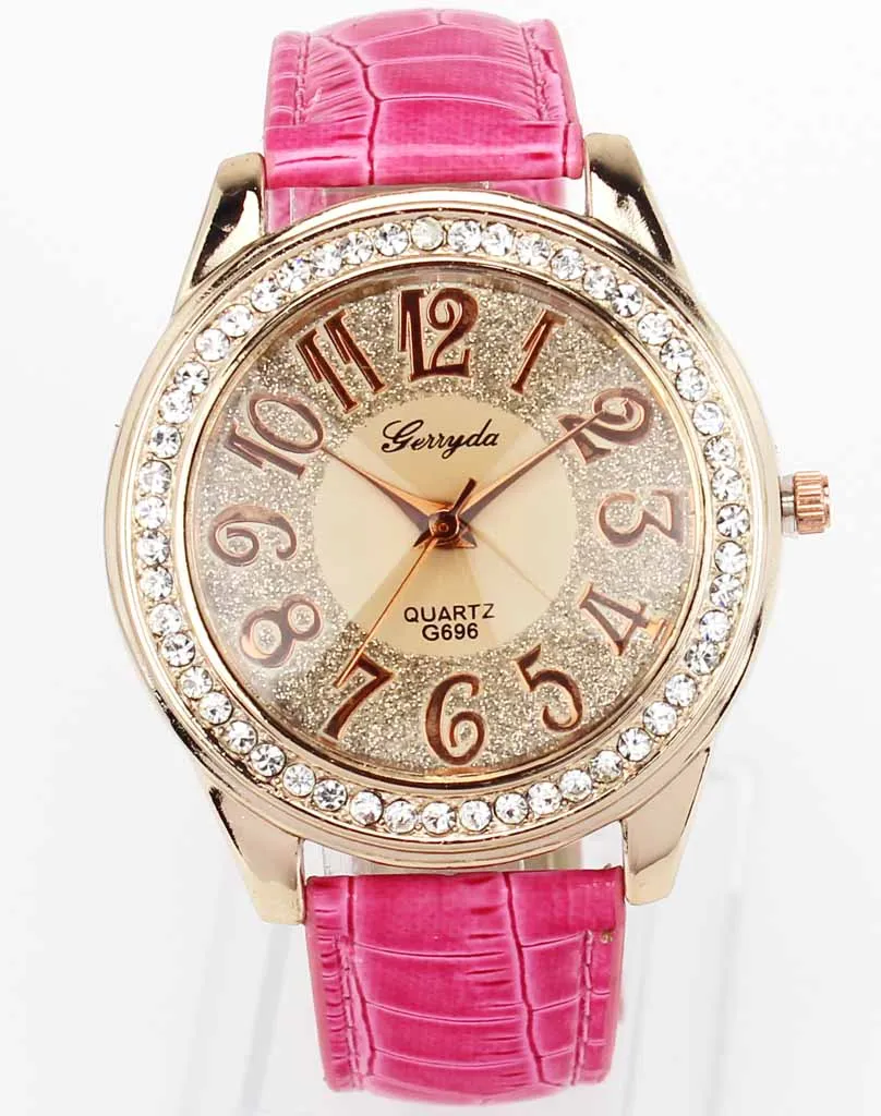 Новые модные трендовые Женские кварцевые наручные часы розового золота с