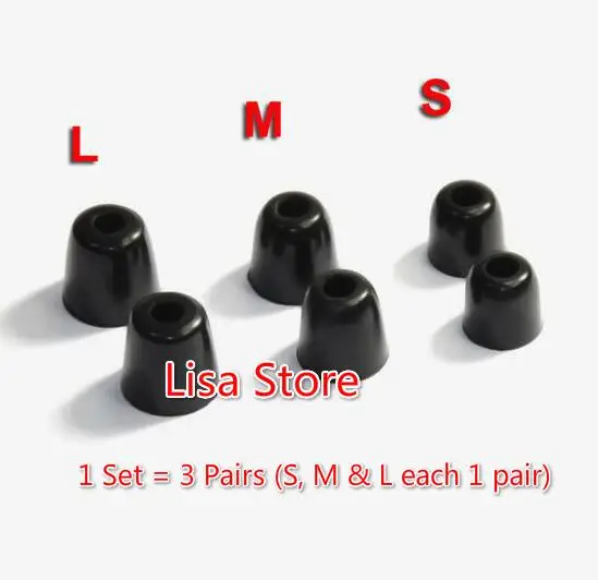 60 Pairs= 20 Sets(S, M & L each 1 pair) S M L Black Noise Isolating Comfortble Memory Foam Ear Tips For In Ear Headphones Earbud
60 Pairs= 20 Sets(S, M & L each 1 pair) S M L Black Noise Isolating Comfortble Memory Foam Ear Tips For In Ear Headphones Earbud
